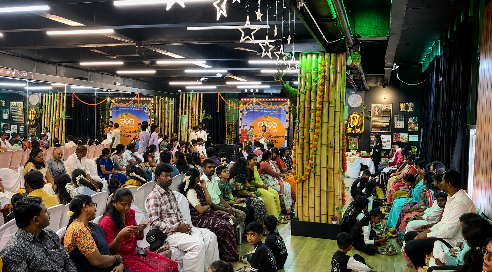 The Style Dance Crew studio hall filled with families for a studio programme